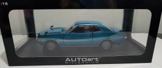 1:18 Autoart 1969 Toyota Celica 1600 Gt Ta22 Coupe Blue