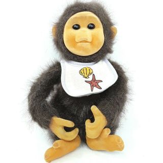 Hosung Baby Monkey Plush Soft Toy Doll Chimpanzee Chimp Vintage Small