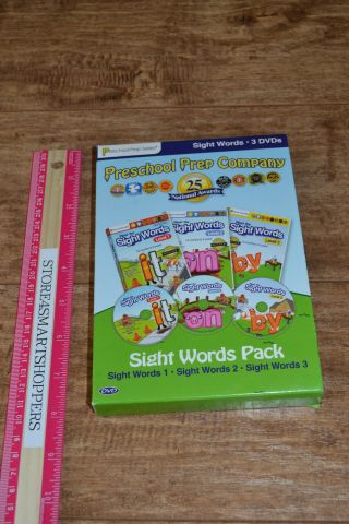 Preschool Prep Company Dvd_sight Worlds_3 Dvds_sight Words Pack