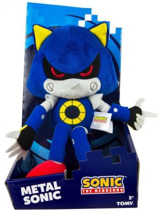 Sonic The Hedgehog Metal Sonic Plush 12 " Tomy Sega T22363 Deluxe Robot Villain