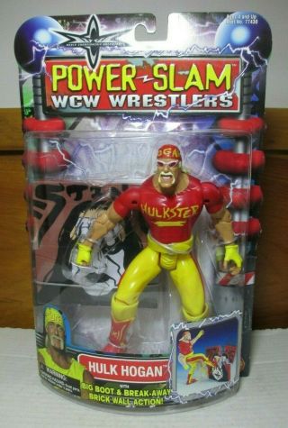 2000 Wrestling Wcw Power Slam Moc 7 " Hulk Hogan Hulkster Figure Toybiz