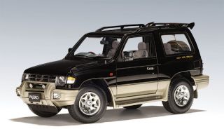 1998 Mitsubishi Pajero Swb Black Rare Discontinued Autoart 1:18