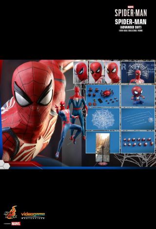 Hot Toys 1:6 Scale Spider - Man Advanced Suit Vgm31 Action Figure