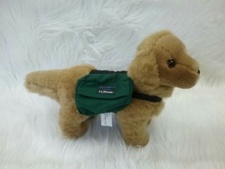 Vintage Golden Retriever With Ll Bean Saddlebag Accessory - Machine Washable