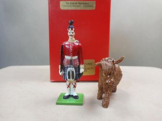 Toy Soldier Caberfeidh Miniatures The Seaforth Highlander Officer & Mascot 54 Mm