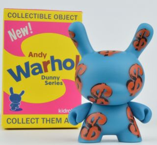 Kidrobot Andy Warhol Dunny Vinyl Mini - Figure - Iconic Dollar Sign