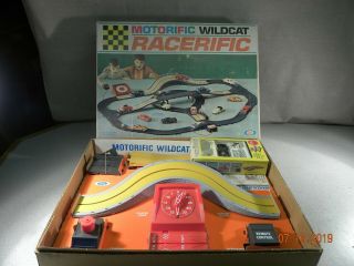 Ideal Motorific Racerific Wildcat Racing Set With Nos Car Frame & Motor No Body