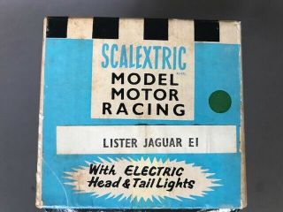 Scalextric E1 Lister Jaguar 1/32 scale slot car 6