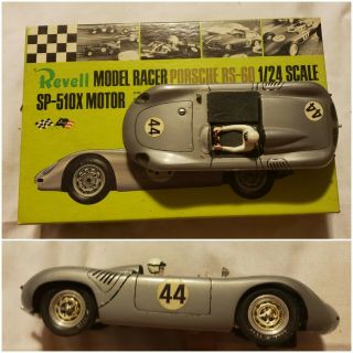 Revell Porsche Rs - 60 1/24 Silver 44 1964 W/ Box Slot Car