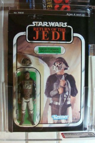 Star Wars Afa 80y Lando Skiff Guard Star Wars Action Figure 1983 Kenner Hk Jedi