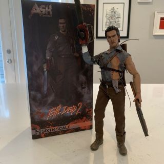 2016 Sideshow Collectibles Ash Williams Evil Dead 2 12 " 1/6 Bruce Campbell