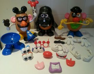 Mr Potato Head Bundle Darth Vader,  Disney,  Loads Of Accessories,  3 X Potato Head