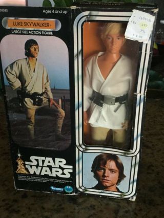 Vintage Kenner Star Wars Luke Skywalker 12 Inch Action Figure 1977
