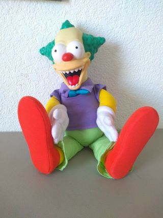 Playmates Simpsons Treehouse Of Horror Talking Krusty The Clown Doll As - Is