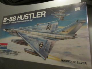 Monogram 1/48th Scale Boeing B - 58 Hustler Model Kit 5704 (1985)