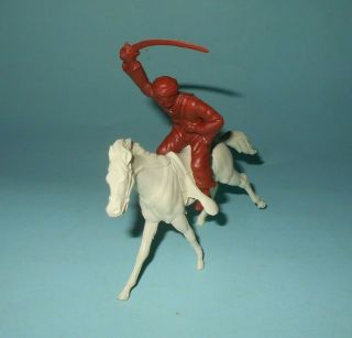 1950s Marx Captain Gallant Play Set Red Brown 60mm Mounted Arab With Sword