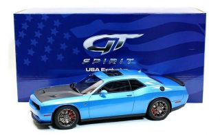 Gt Spirit Us006 - 2017 Dodge Challenger Hellcat Blue 1:18 Resin Model