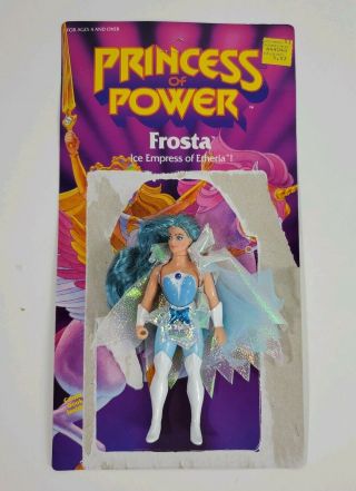Vintage Motu She - Ra Princess Of Power Frosta With Card