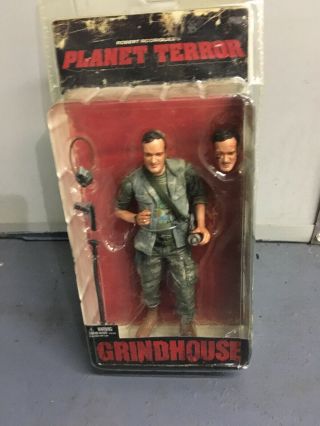 Neca 2007 Grindhouse Planet Terror 7 " Quentin Tarantino Action Figure Incomplete