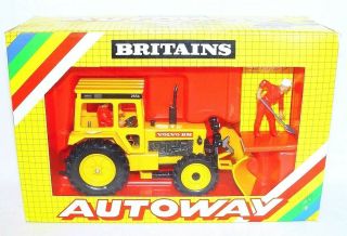Britains Ltd 1:32 Autoway Volvo Bm 2654 Tractor,  Snowplough Top Mib`83