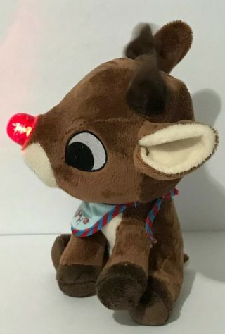 Dan Dee Dandee My First Rudolph The Red Nosed Reindeer Light Up Nose Music Plush 3