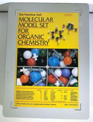 Molecular Model Set For Organic Chemistry Molymod Prentice Hall