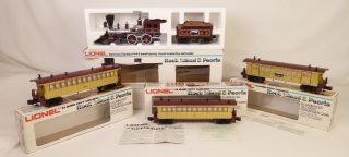 Lionel 6 - 8004 Rock Island & Peoria Steam Loco Set W/6 - 9559 - 60 - 61 Pass Cars