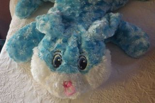 Dan Dee Easter Bunny Rabbit Blue White Large Plush Stuffed Animal 24 