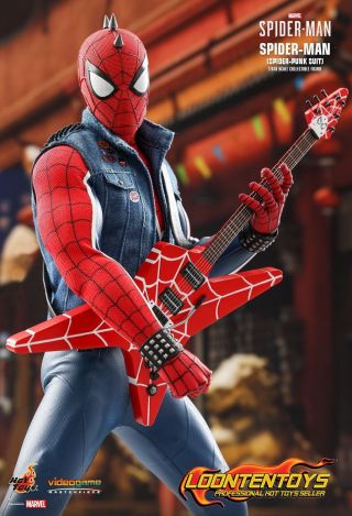 Hot Toys 1/6 VGM32 – Marvel ' s Spider - Man – Spider - Man (Spider - Punk Suit) 4