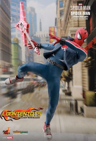 Hot Toys 1/6 VGM32 – Marvel ' s Spider - Man – Spider - Man (Spider - Punk Suit) 6