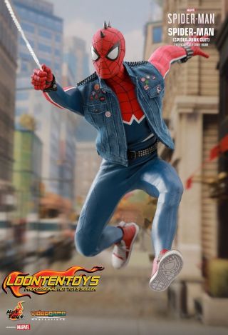 Hot Toys 1/6 VGM32 – Marvel ' s Spider - Man – Spider - Man (Spider - Punk Suit) 7