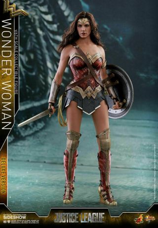 Hot Toys Wonder Woman Justice League Deluxe 1/6 12 " Gal Gadot Usa