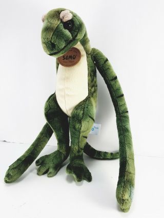 Komodo Dragon Plush Stuffed Animal Long Arm Hand Made Semo Green Lizard