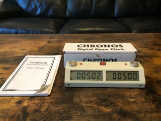 Touch II Chronos Clock Chess White - Chronos Chess Clock - Legendary clock 2