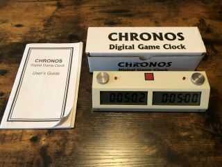 Touch II Chronos Clock Chess White - Chronos Chess Clock - Legendary clock 3
