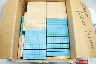 Base Ten Number Concept Set Blue Blocks For Homeschool Or Classroom Use X2 Books