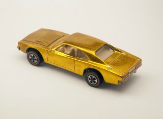 1968 Hot Wheels Redline Custom Dodge Charger in GOLD 3