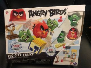Angry Birds Pig City Strike Playset 2016 Spin Master Box