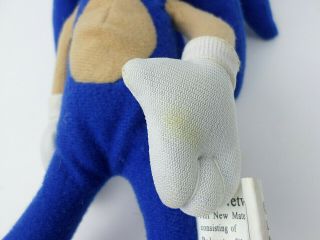 Sonic X the Hedgehog 12” With Tags Sega Plush Toy Network Plush Blue Hedgehog 4