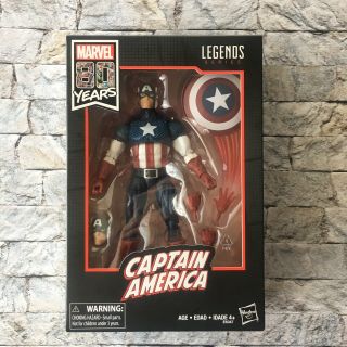 Marvel Legends Series 80th Anniversary Captain America Walmart Exclusive In Hand