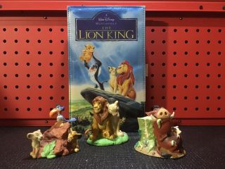 The Lion King Disney Store Lil Classics Figures/lion King Vhs Case Art Wallet