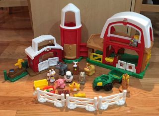 Fisher Price Little People Happy Sounds Home & Animal Sounds Farm, 4