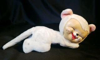 Vintage Plush Rubber Face Stuffed Rare Kitty Cat