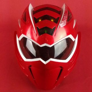 2008 Bandai Red Power Rangers Helmet Lights And Sounds Jungle Fury Mega Mission
