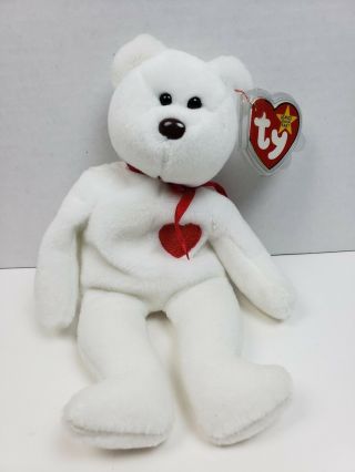 Extremely Rare Valentino 1993 Ty Inc Beanie Baby With Swing Tag Errors Pvc