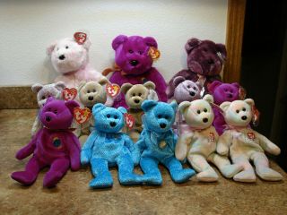 Ty Beanie Babies And Buddies Signature Bears,  Millennium Bears And Celebrate