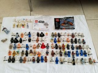 100 Authentic Lego Star Wars Mini Figures Plus Bonus Mini Figs Polybags