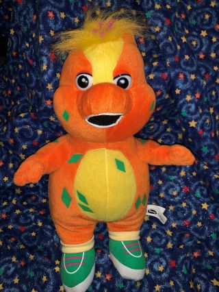 Barney The Dinosaur Cousin Riff 12 " Orange Plush Stuffed Animal Toy