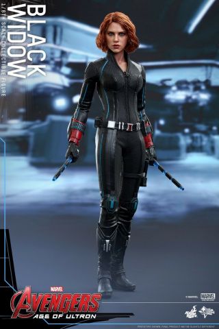 Hot Toys Avengers 2 Age Of Ultron Black Widow 4.  0 Scarlett Johansson 11 " Figure