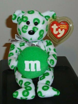 Ty Beanie Baby Green The M&m 